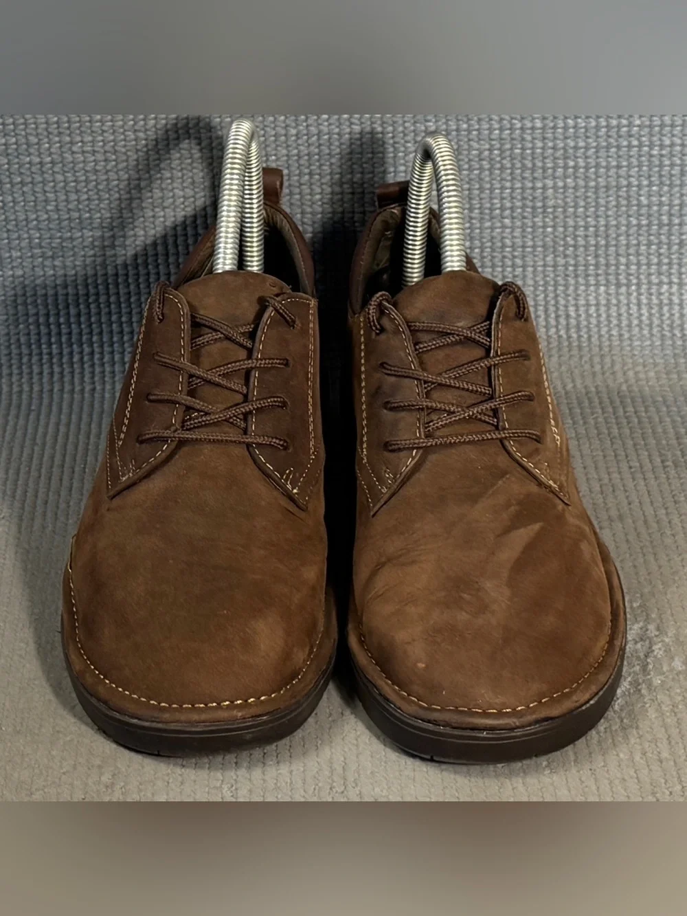 Bass Women’s Sassy Leather Brown Suede Oxfords Shoes Lace Up Size 6.5